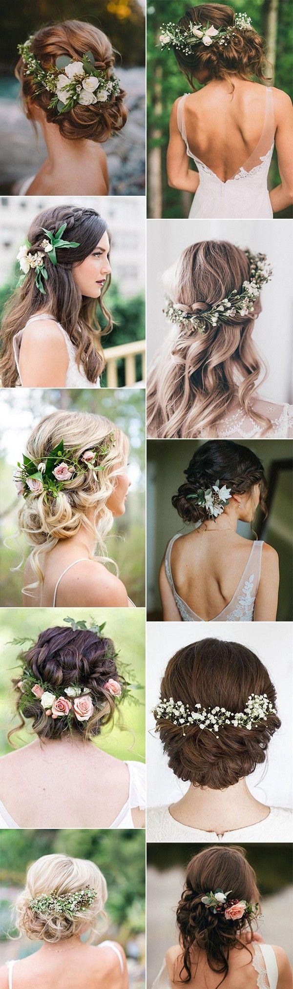 زفاف - 18 Trending Wedding Hairstyles With Flowers - Page 3 Of 3