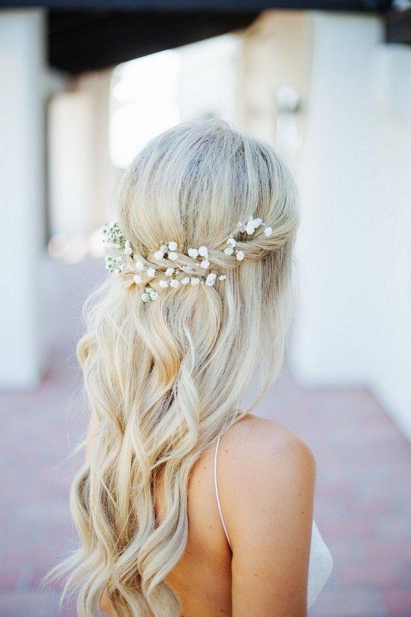 Свадьба - 18 Trending Wedding Hairstyles With Flowers