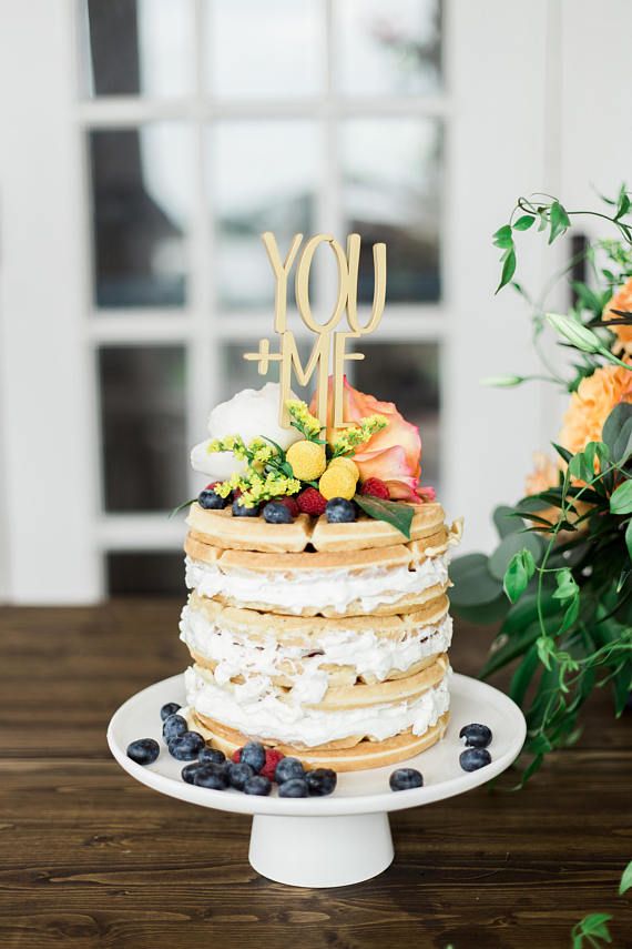 Hochzeit - Wedding Cake Topper YOU   ME In Gold, Acrylic, Glitter Or Wood Cute Wedding Cake Topper For Wedding Or Bridal Shower Decor (Item - YAM800)