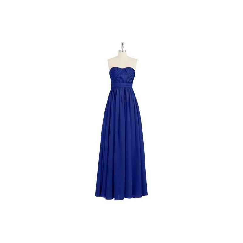 Mariage - Royal_blue Azazie Milagros - Back Zip Sweetheart Floor Length Chiffon Dress - Cheap Gorgeous Bridesmaids Store