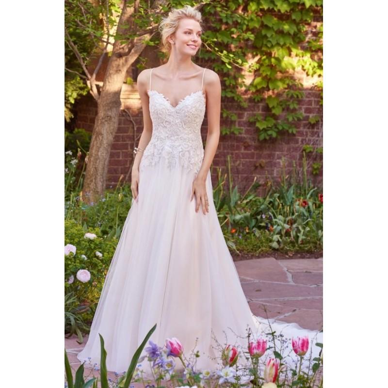 Wedding - Style Marjorie by Rebecca Ingram - Sleeveless Tulle Floor length A-line V-neck Dress - 2017 Unique Wedding Shop