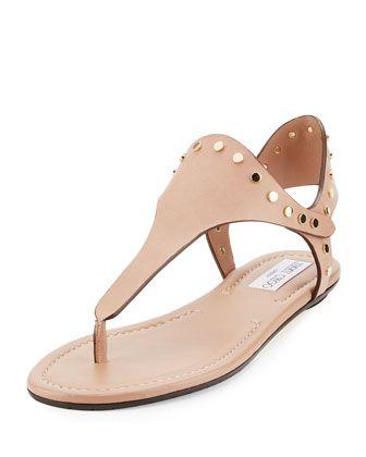 زفاف - Dara Studded T-Strap Sandal