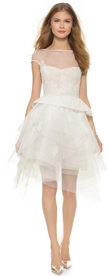 Wedding - Monique Lhuillier Zoey Cap Sleeve Dress