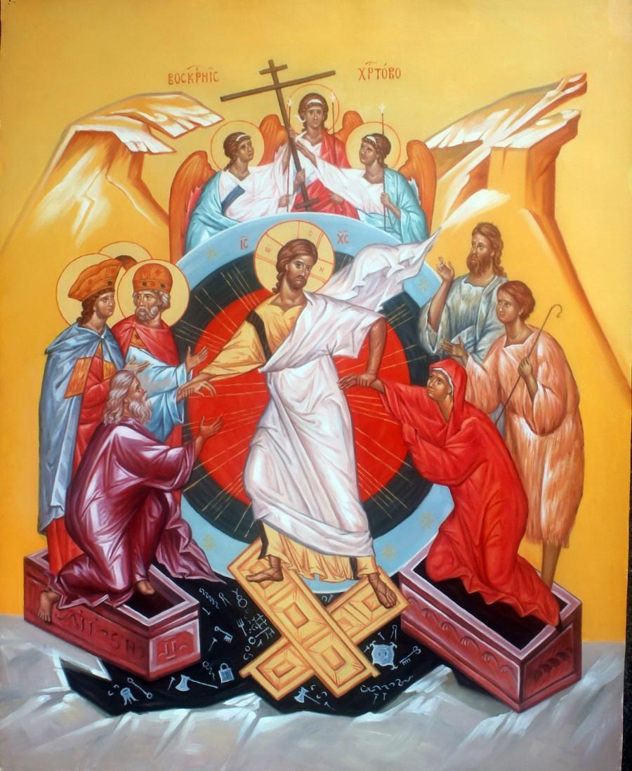 Свадьба - The resurrection Icon, Christ’s Descent into Hades, Anastasis (Hanpainted Othodox Icon)