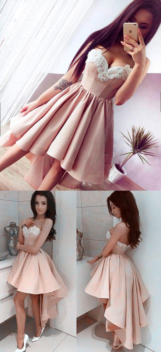 Wedding - Pink Homecoming Dresses 2017,A Line