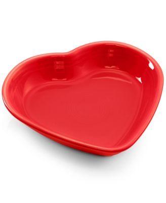 Hochzeit - Fiesta Scarlet Medium Heart Bowl