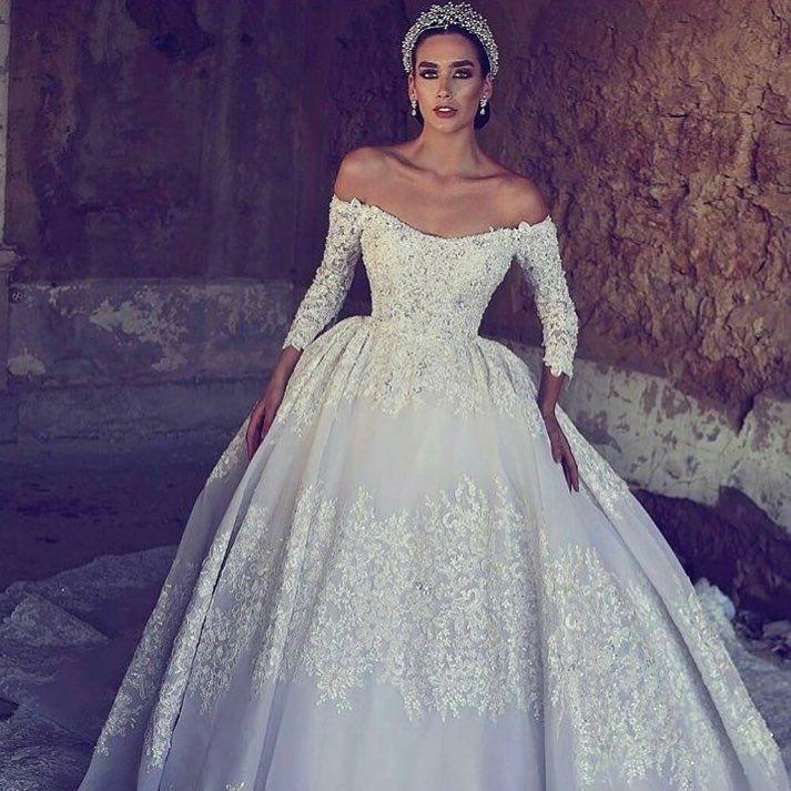 Hochzeit - Long Sleeve Wedding Dresses - Darius Couture
