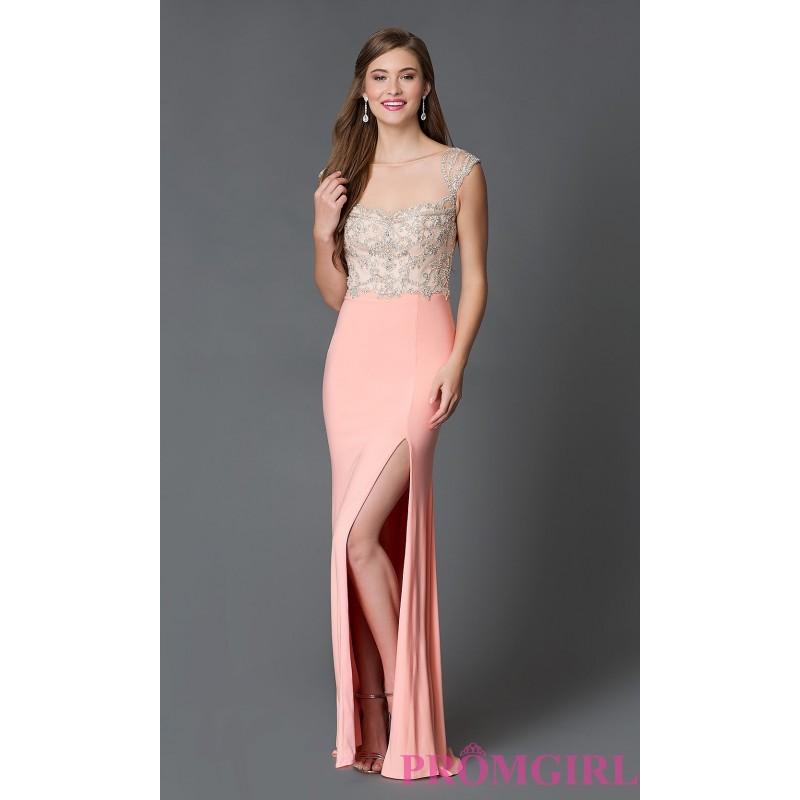 زفاف - Long Illusion Neckline Prom Dress XT-32639 by Xtreme - Discount Evening Dresses 
