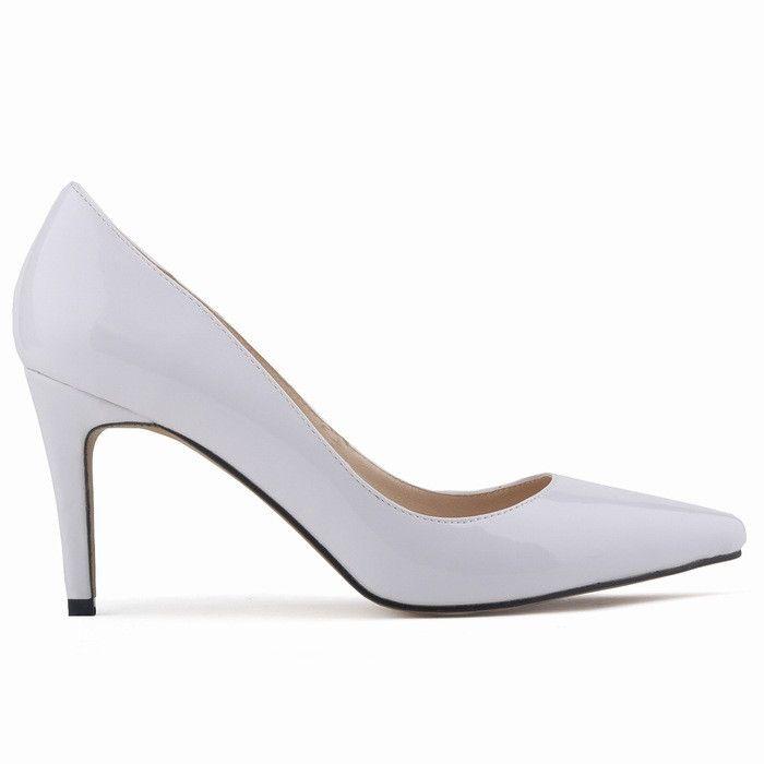 Hochzeit - Fashion Pointed Middle High Heels Shallow Shoes