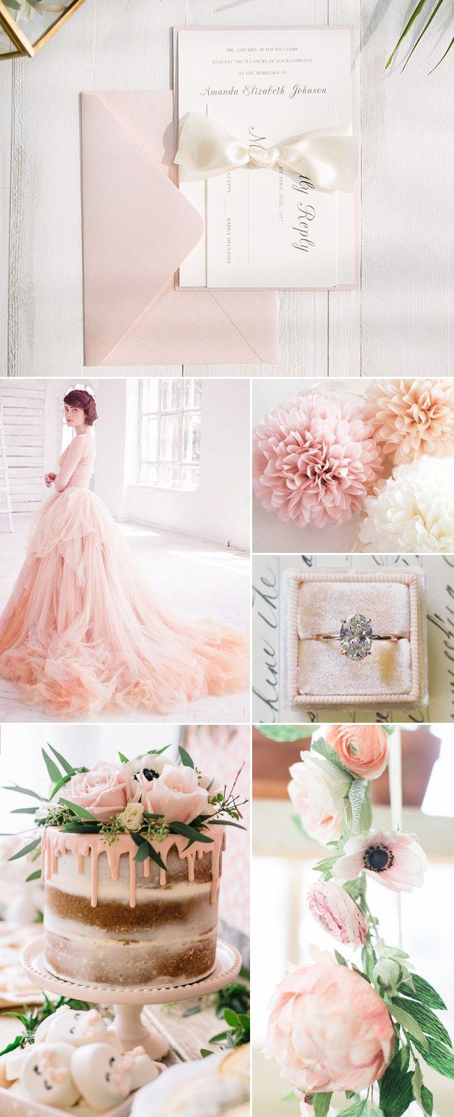 Mariage - 40  Best Ideas For You To Plan Perfect Blush Pink Weddings