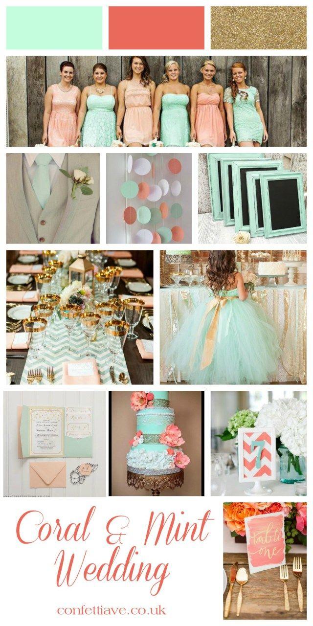 Mariage - Wedding Mint Green And Salmon