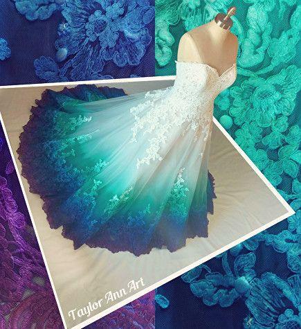 زفاف - Peacock Color Dresses 10 Best Outfits