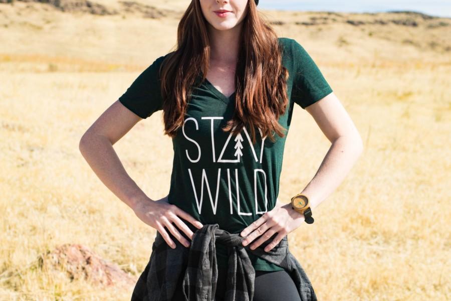 Mariage - Stay Wild Vneck Womens Tee