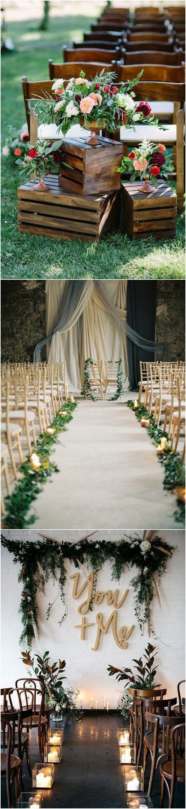 Hochzeit - 20 Breathtaking Wedding Aisle Decoration Ideas To Steal - Page 2 Of 3