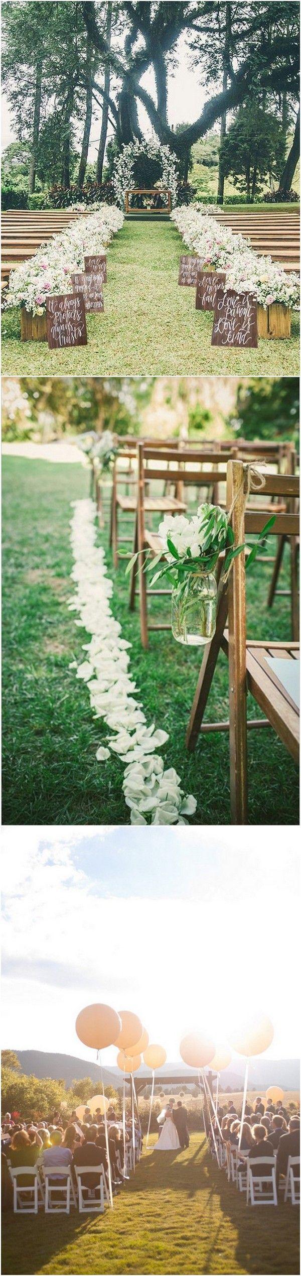 Wedding - 20 Breathtaking Wedding Aisle Decoration Ideas To Steal - Page 3 Of 3