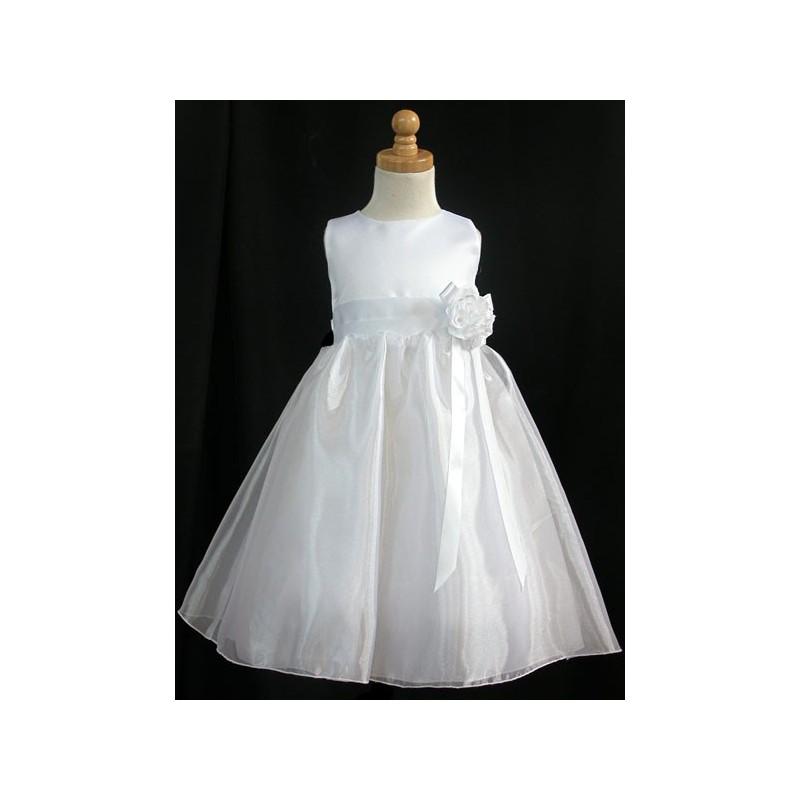 زفاف - White Satin Party Dress Style: D2010 - Charming Wedding Party Dresses