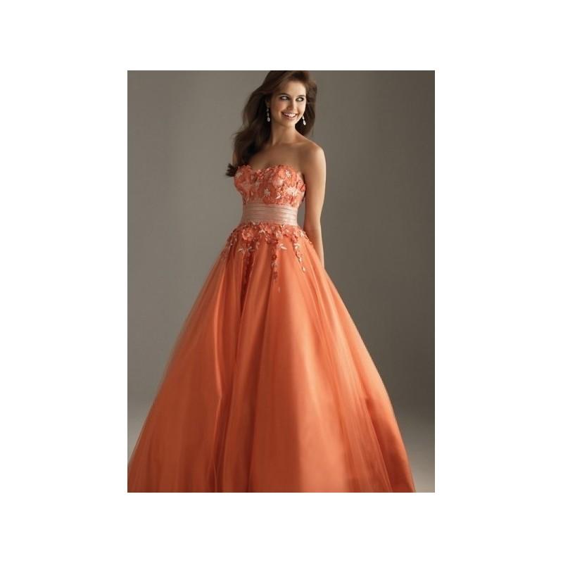 زفاف - Empire Strapless Sleeveless Floor-length Tulle Dress In Canada Prom Dress Prices - dressosity.com