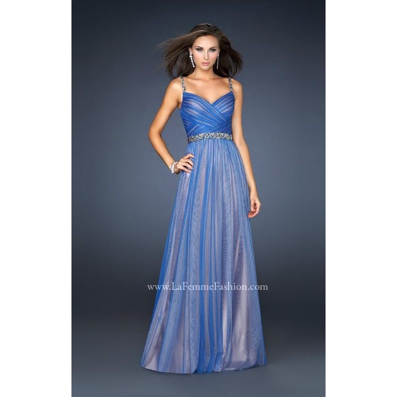 Wedding - Sapphire/Nude La Femme 17324 - Customize Your Prom Dress