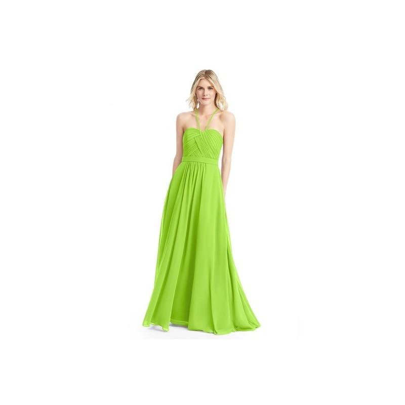 زفاف - Lime_green Azazie Felicity - Back Zip Chiffon Sweetheart Floor Length Dress - Cheap Gorgeous Bridesmaids Store