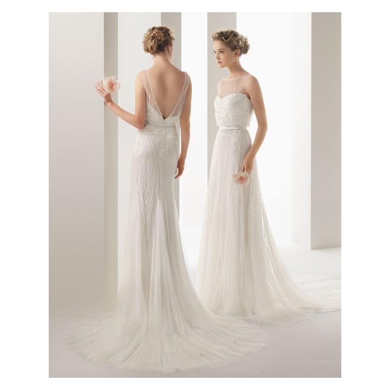 زفاف - 2017 A Line Newly Tulle Scoop Neck Luxury Wedding Dress In Canada Wedding Dress Prices - dressosity.com