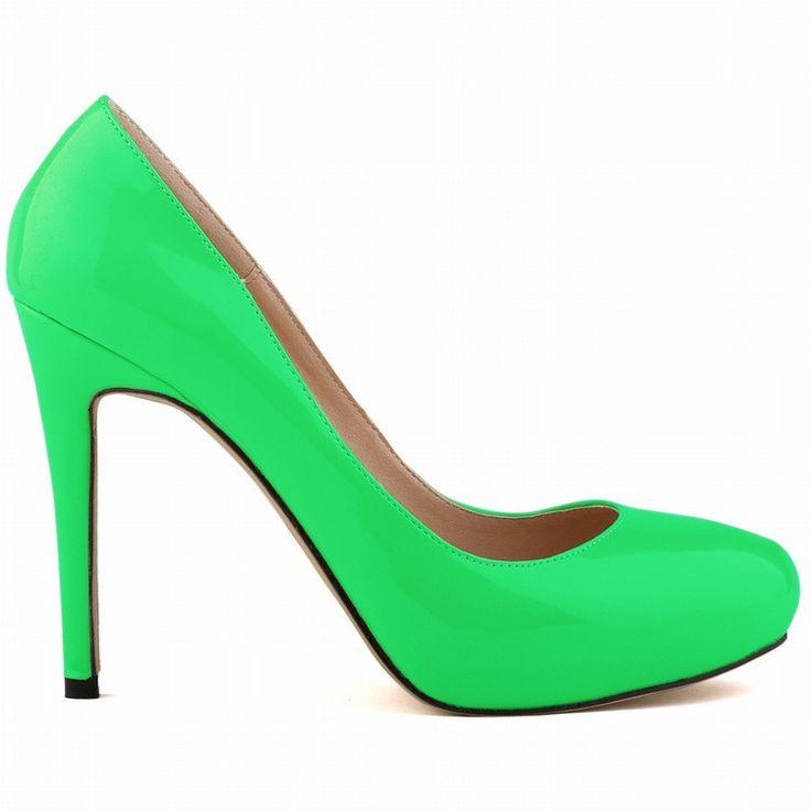 زفاف - Fashion Patent Leather Super High Heels Bride Shoes