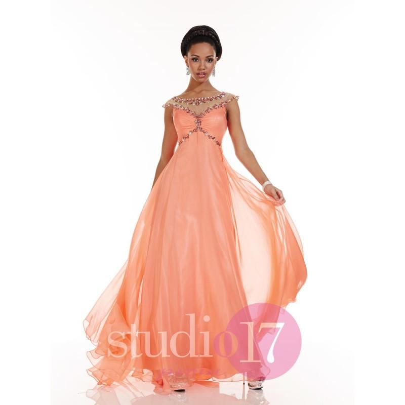 زفاف - Studio 17 12478 Illusion Evening Dress - Brand Prom Dresses