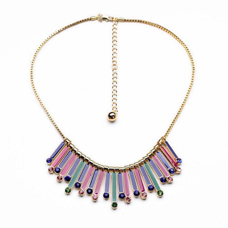 Свадьба - Multi Colors Bib Statement Necklace Bib Necklace By Trendysky