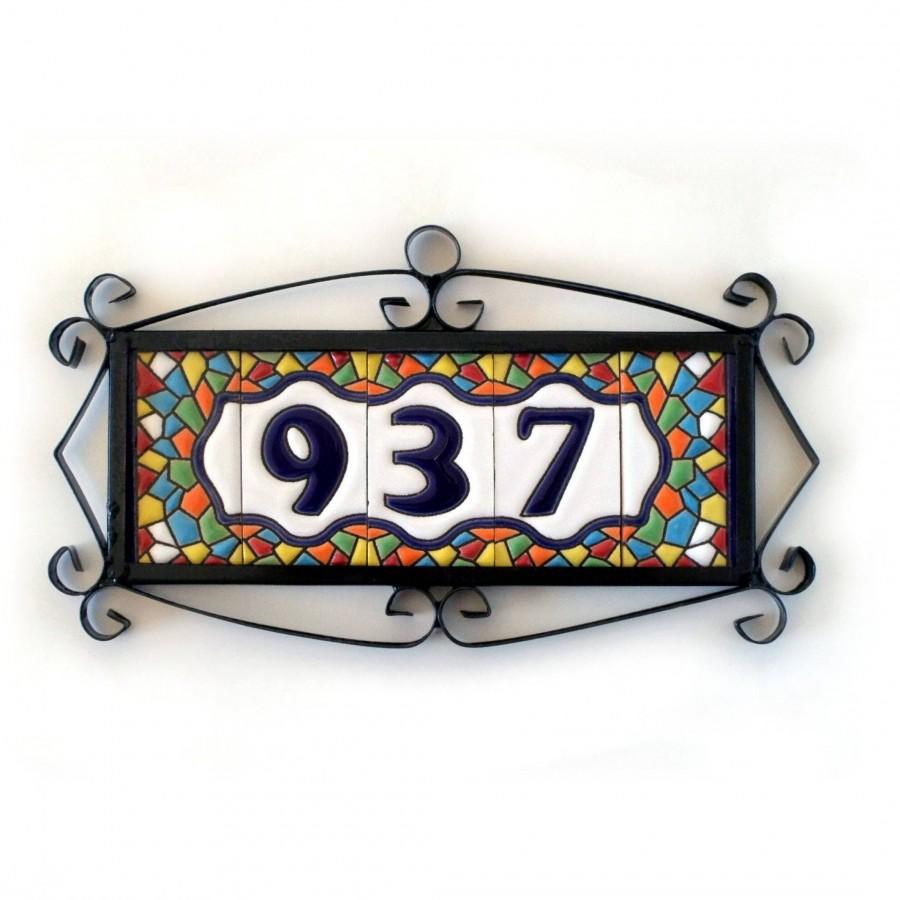 زفاف - Modern numbers for home, Modern number sign, Glazed number sign, Numbers for home, Number sign, Rustic number plaque, Modern address sign