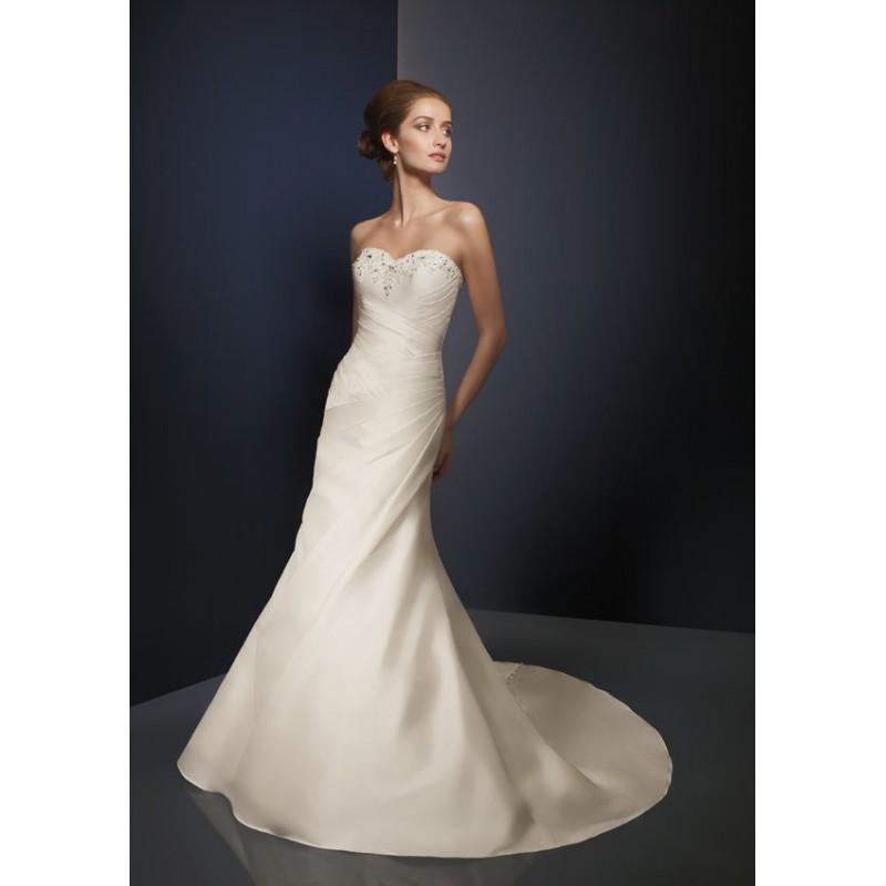 Mariage - Holy Sweetheart Beads Working Chapel Train Satin Mermaid Wedding Dress for Brides In Canada Wedding Dress Prices - dressosity.com