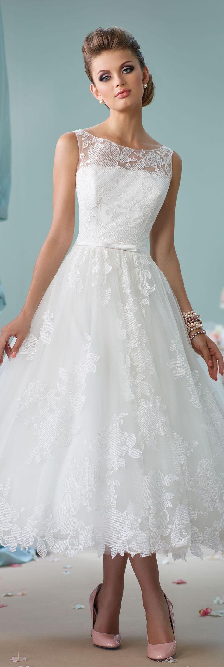 زفاف - Tea Length Wedding Dress- 116136- Enchanting By Mon Cheri