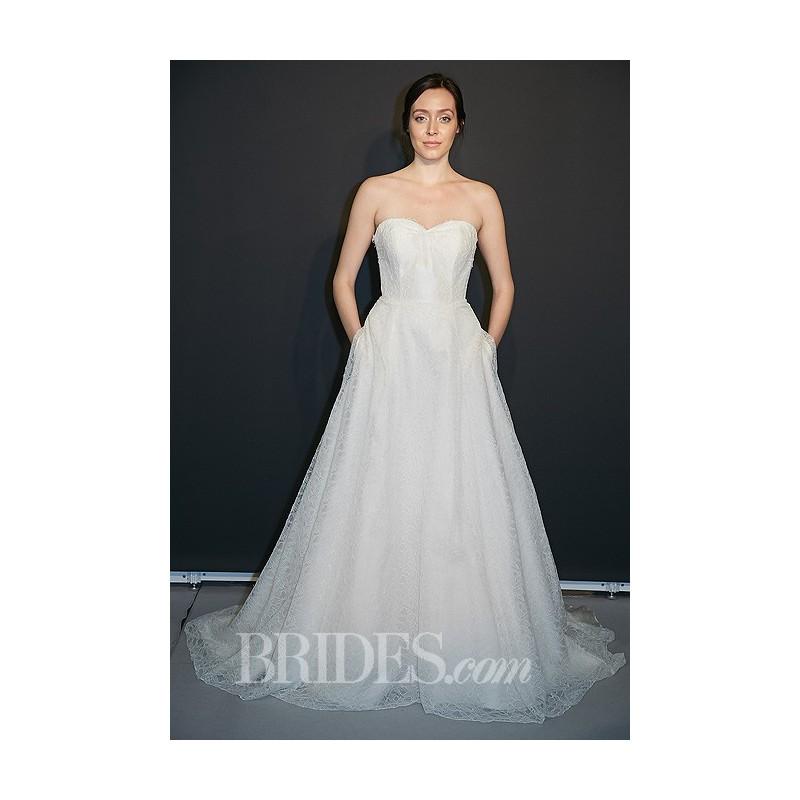 Mariage - Heidi Elnora - Fall 2014 - Eloise Gatsby Strapless Silk Organza A-Line Wedding Dress with Sweetheart Neckline and Lace Overlay - Stunning Cheap Wedding Dresses