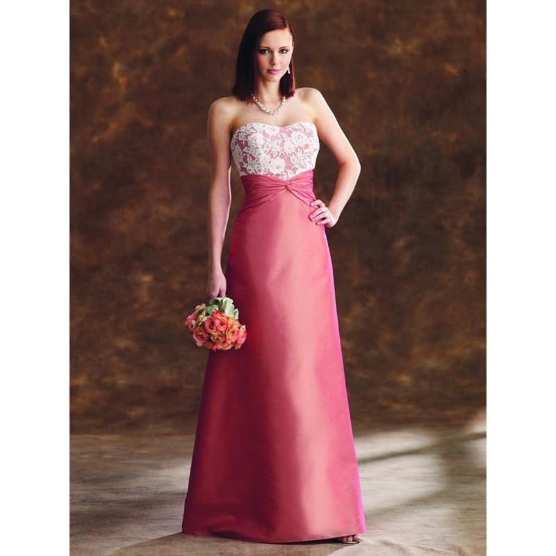 Mariage - Elegant A-line Sweetheart Lace Sleeveless Floor-length Satin Dresses In Canada Prom Dress Prices - dressosity.com