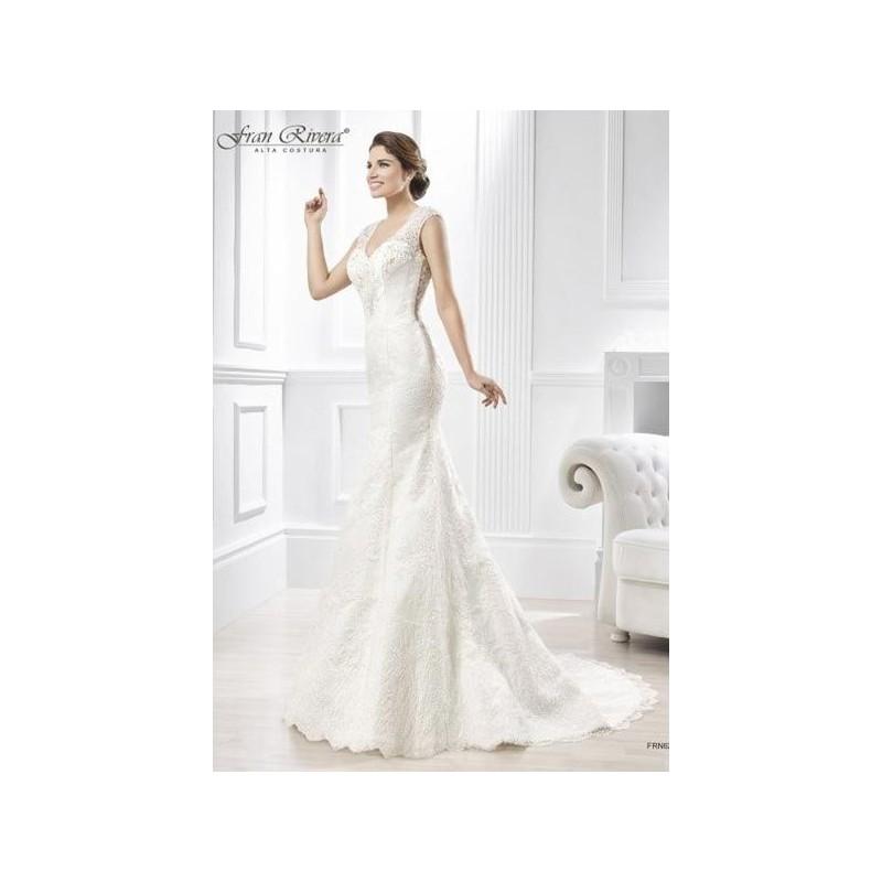 Hochzeit - Vestido de novia de Fran Rivera Alta Costura Modelo FRN625 - 2015 Sirena Pico Vestido - Tienda nupcial con estilo del cordón