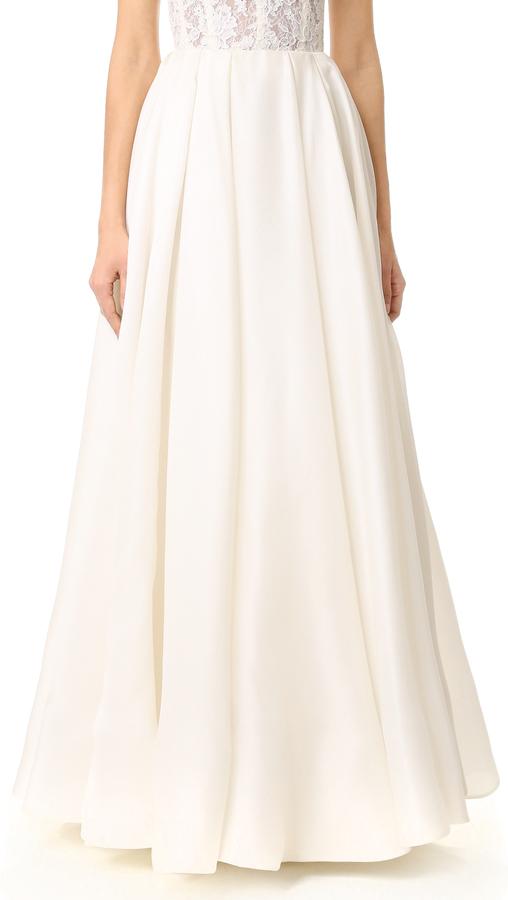 Wedding - Reem Acra Pleated Ball Skirt