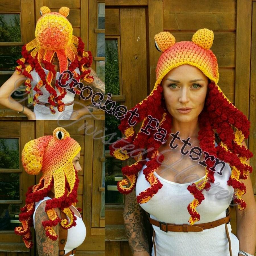 Wedding - Crochet Octopus hat Pattern
