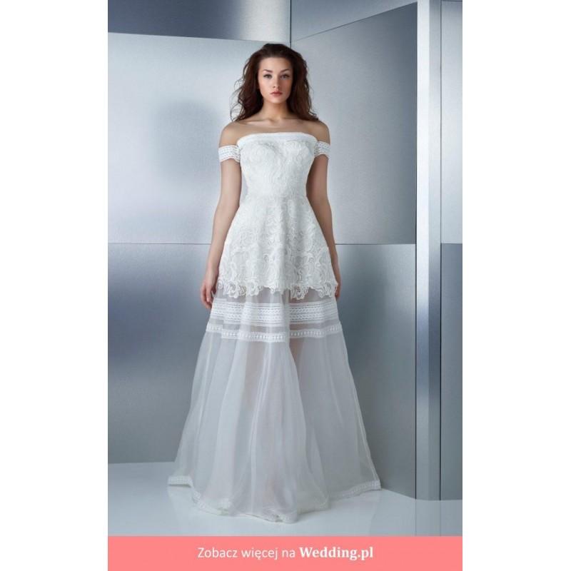 Свадьба - Gemy Maalouf - W17 4821 2017 Floor Length Straight Classic Off the Shoulder Short - Formal Bridesmaid Dresses 2017