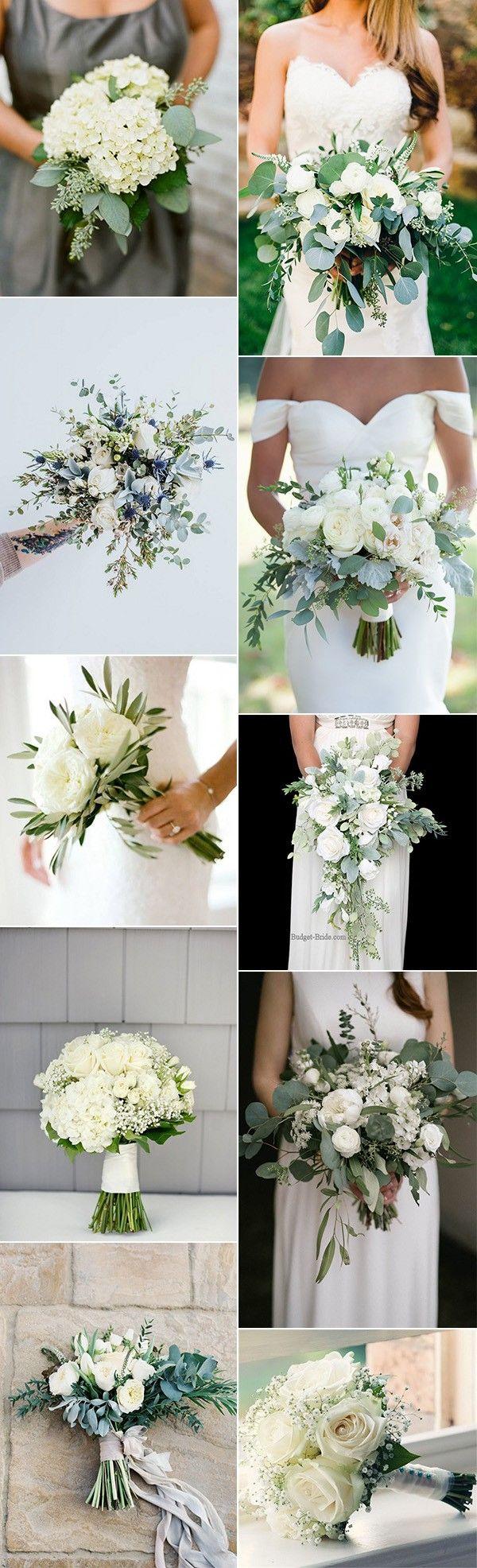 زفاف - Top 10 White And Green Wedding Bouquet Ideas You’ll Love