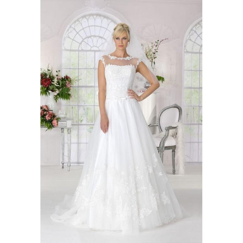 زفاف - Style 9171 by Très Chic - Tulle Floor High  Illusion A-Line Wedding Dresses - Bridesmaid Dress Online Shop