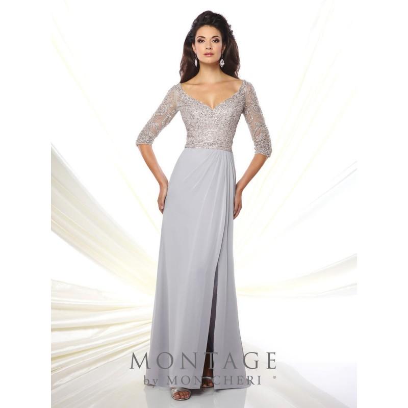 زفاف - Silver Sugarplum Montage by Mon Cheri 116942 Montage by Mon Cheri - Top Design Dress Online Shop