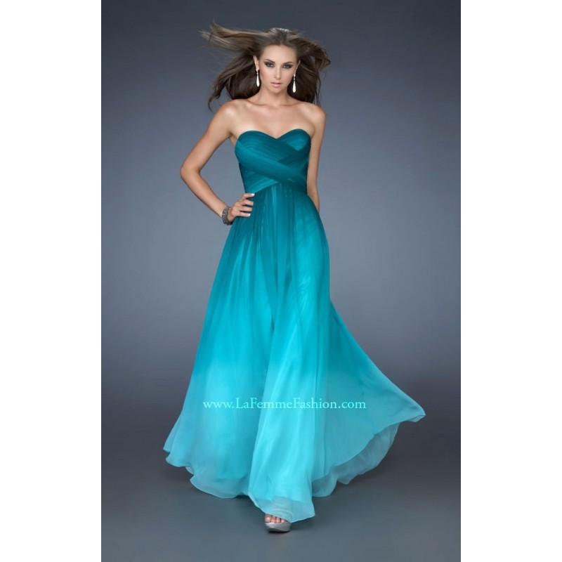 Wedding - Forest Green La Femme 18497 - Chiffon Dress - Customize Your Prom Dress