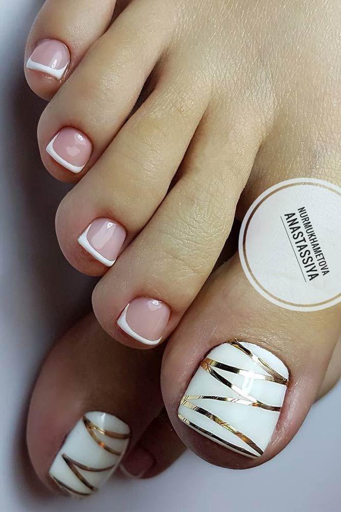 Wedding - 27 Pretty Toe Nail Designs For Your Beach Vacation