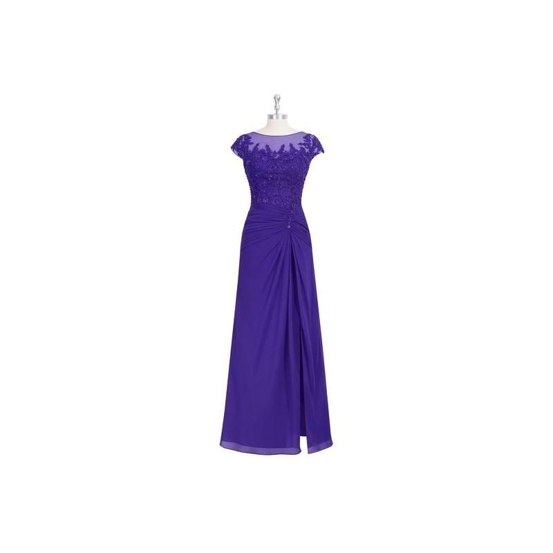 زفاف - Regency Azazie Libby MBD - Illusion Illusion Floor Length Chiffon, Tulle And Lace Dress - Charming Bridesmaids Store