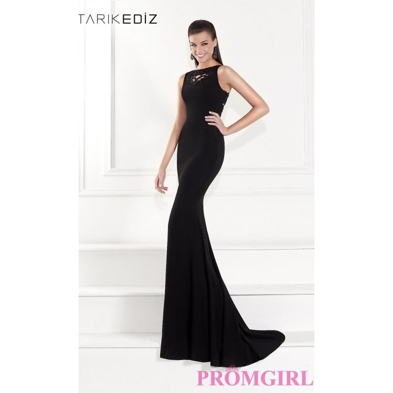 زفاف - Floor Length High Neck Dress by Tarik Ediz - Brand Prom Dresses