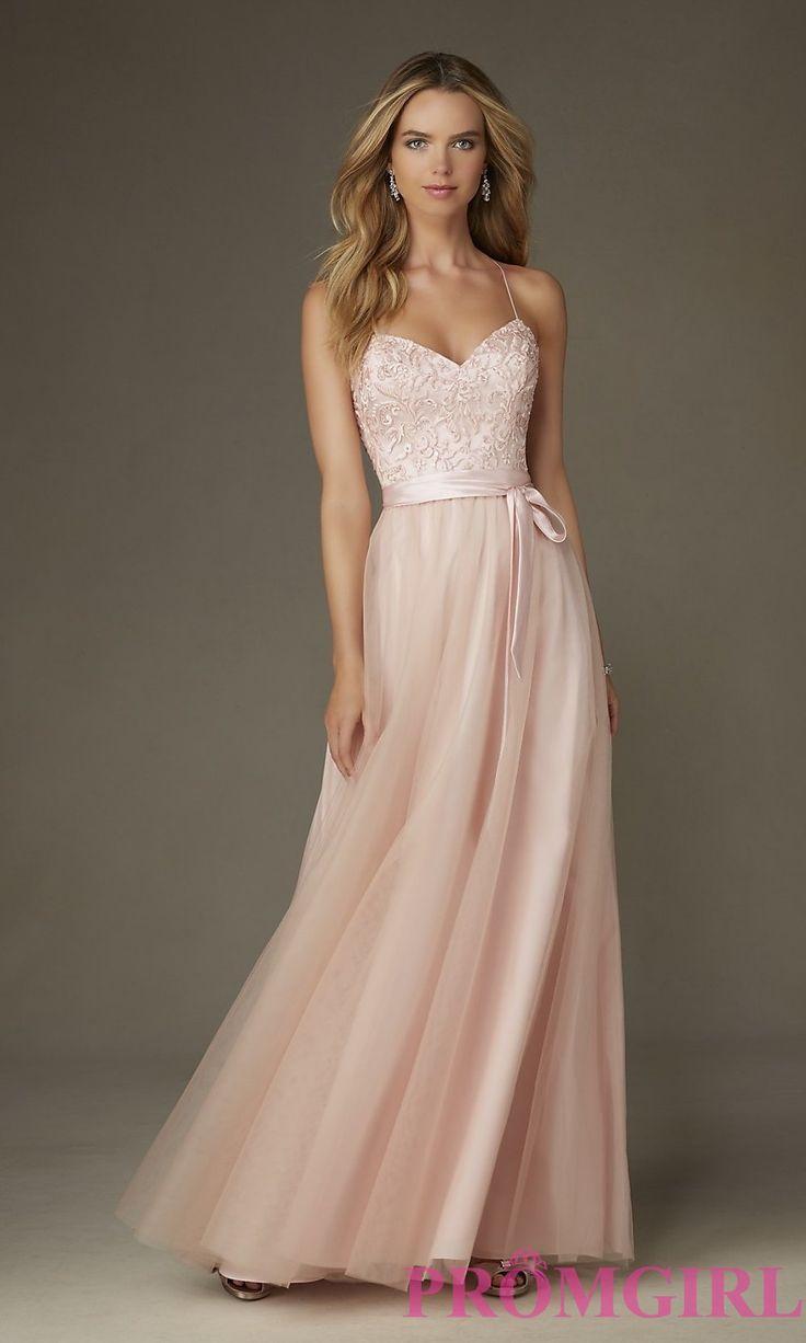 Wedding - Embroidered Long Mori Lee Prom Dress With Bow