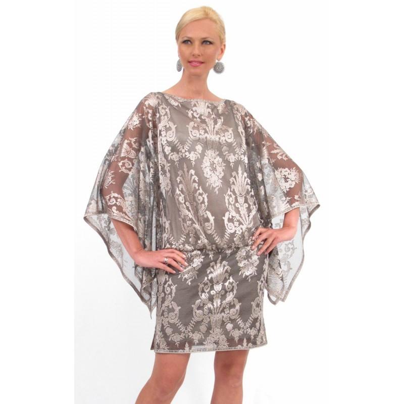Hochzeit - Draping Long Sleeve Dress by Damianou 2292 - Bonny Evening Dresses Online 