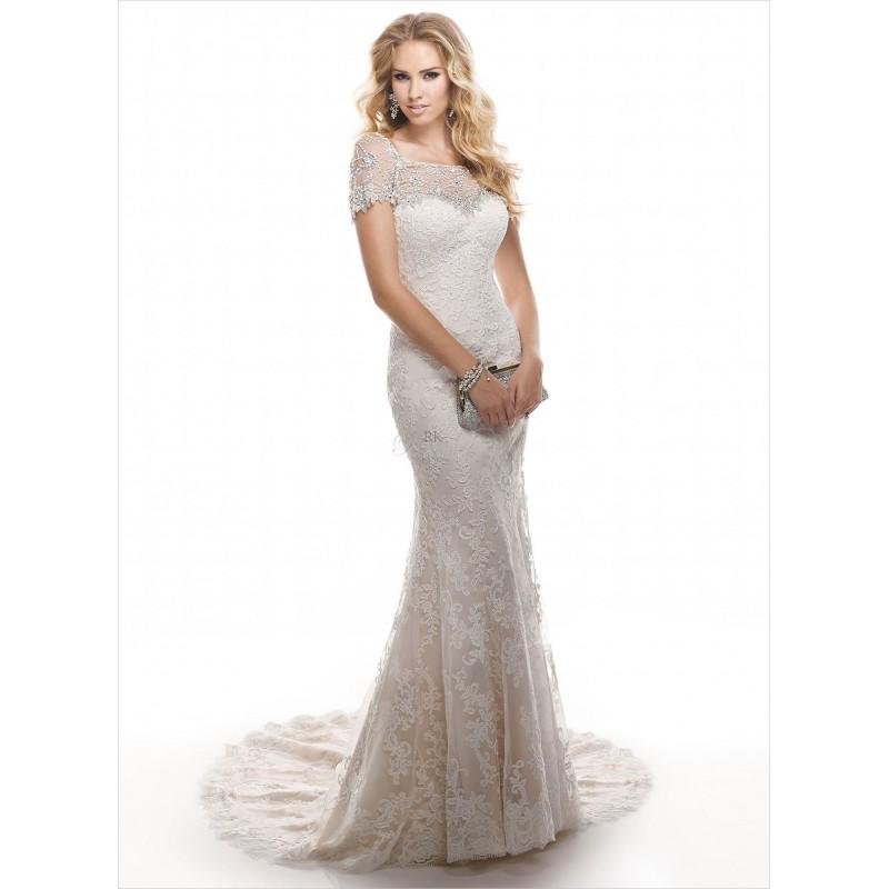 Hochzeit - Maggie Sottero Spring 2014 - Style 4MS853JK Chesney W/Jacket - Elegant Wedding Dresses