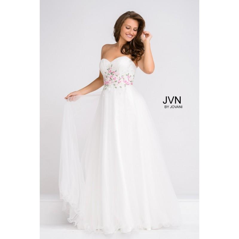Hochzeit - Jovani JVN47031 Prom Dress - Long A Line Strapless, Sweetheart JVN by Jovani Prom Dress - 2017 New Wedding Dresses