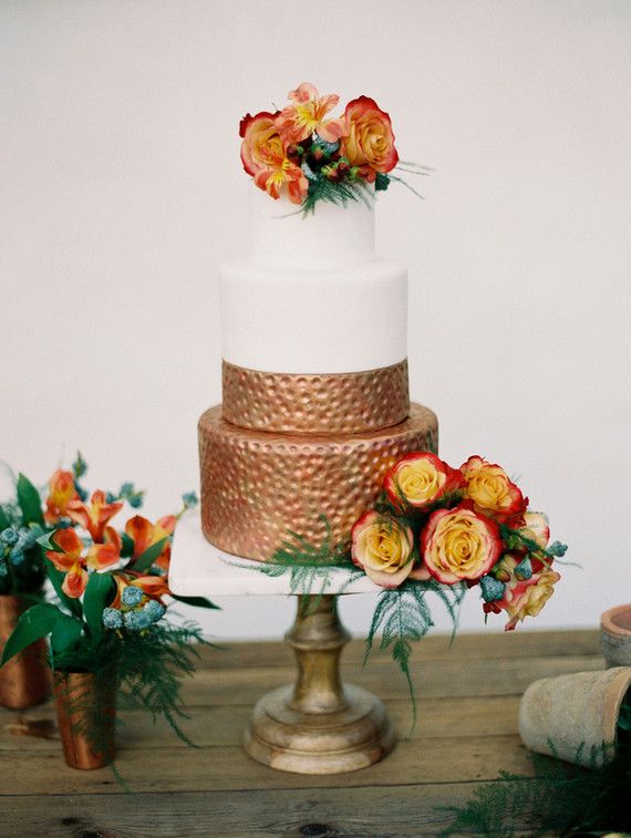 Wedding - Copper Wedding Cake 