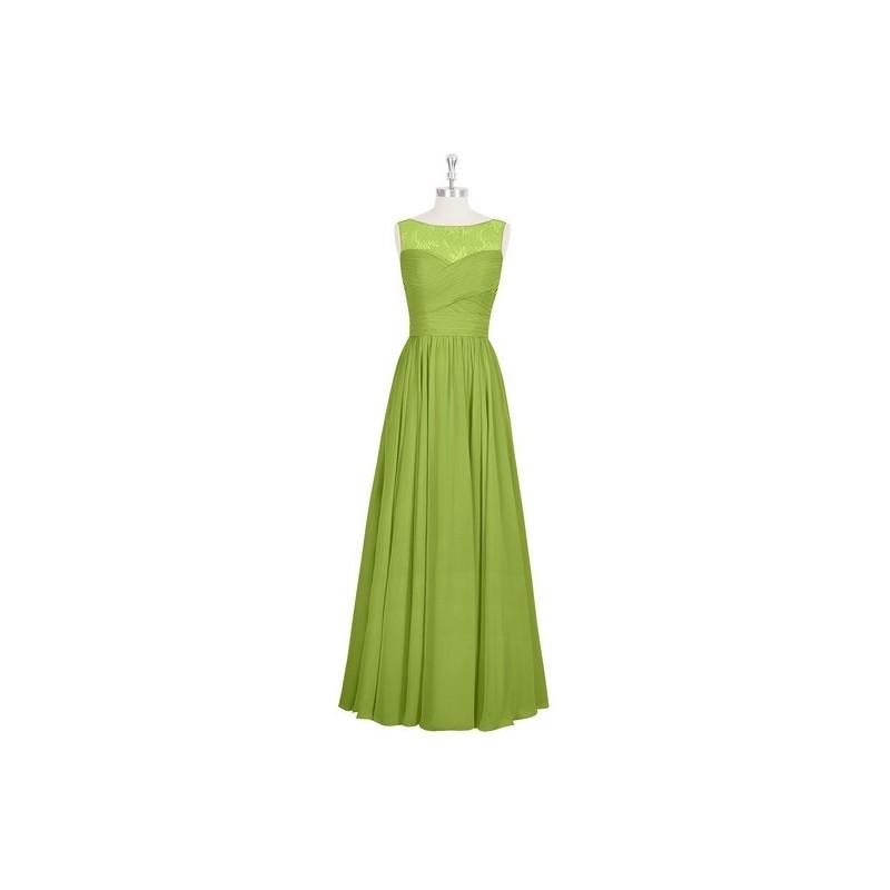 زفاف - Clover Azazie Aliya - Floor Length Chiffon And Lace Boatneck Back Zip Dress - Cheap Gorgeous Bridesmaids Store
