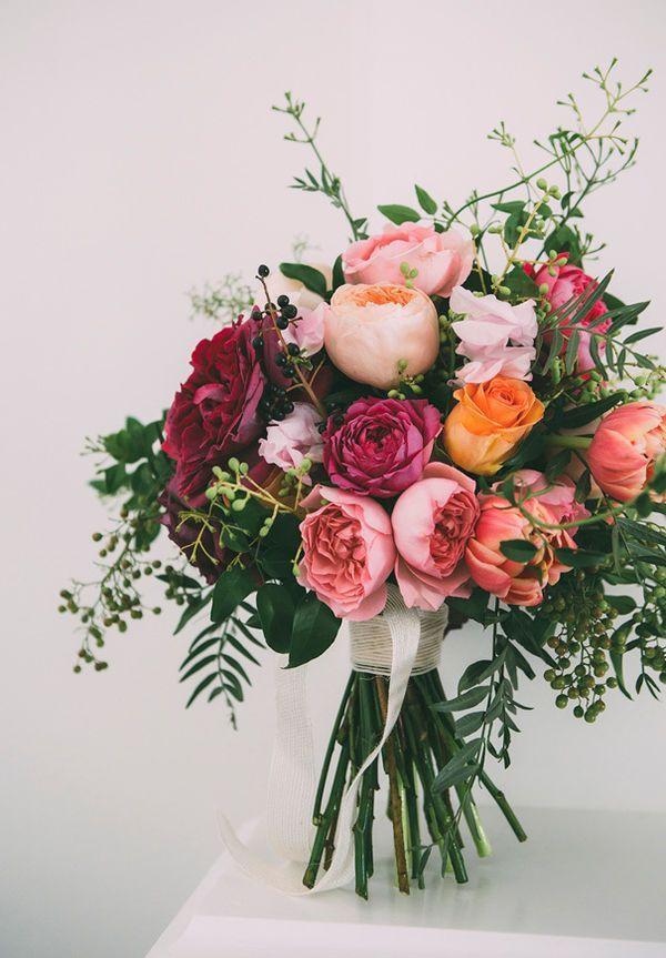 Wedding - The Prettiest Rose Wedding Bouquets For Every Season